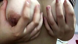 My Filipina girlfriend showed her natrual tits when no one was arround, oh so horny!