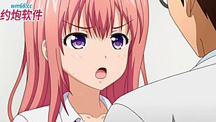 Teen hentai girl gets wet pussy teased