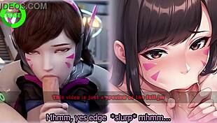 i play d va s edging game with femdom submissive endings