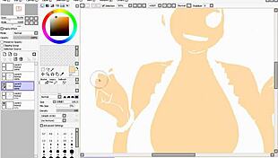 I messed up the hentai speed drawing part 3 with flats and shading