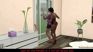 Straight Girl in Sims 4 Gets Seduced by Lesbian Prostitute for First Scissoring Experience.