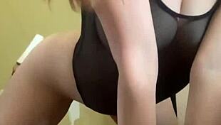 I feel so aroused watching Ritafox dance in sexy heels and clothes, showing her tits and ass.