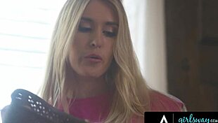 Bossy MILF Stares at Stacked Stepdaughter During Wild Chores