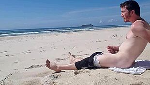 Beach Jerk Off 2