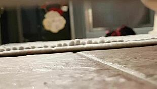 wife caught blasting her pussy again!