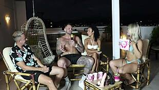 Pretty Brazilian teens in hot erotic and romantic scenes