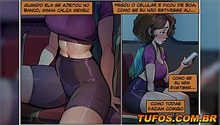 Chatting about the hot nerd in the dark metro enjoying herself