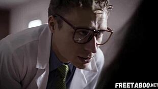 Horny patient emily willis gets caught masturbating and double creampied by doctors in the hospital