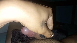 Masturbating with my stepsister's panties, feeling so horny