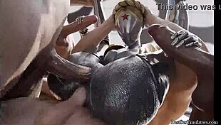 Hey, wanna see ballerina twins in hot action?