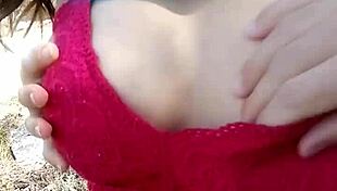 naked amateurs engage in outdoor fucking and blowjob in forest slow motion