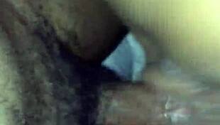 Does my interracial girlfriend ride that big black cock for creampie?