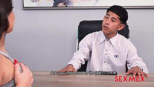 I-I got a job interview with hot argentine malena doll in 3d anime outfit