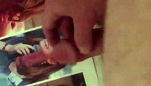 Brad and ginger receive a cum tribute during masturbation