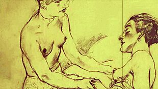 Vintage Illustration Of Antique Erotic Art
