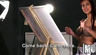 Paula shy, that shy asian teen gets her tight pussy wet on patrol