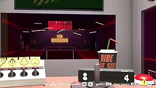 Poppi and Ari in the Heat Nightclub game