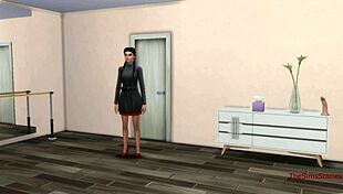 Straight Girl in Sims 4 Gets Seduced by Lesbian Prostitute for First Scissoring Experience.