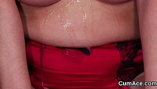 Kinky Bombshell SUCKS And SWALLOWS Massive Cum Load On Face