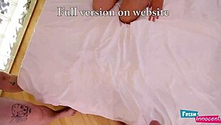 cute teen gagging on two big cocks