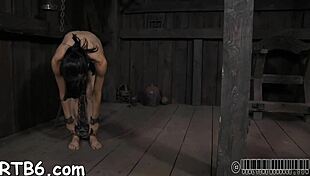 I'm bound to the fuckin machine, suckin cock in rough bdsm play, oh god it's so intense