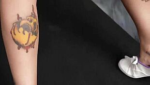 Searching for action in tight booty shorts at gym workout