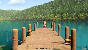 feeling so excited as crazy step sister gets caught swimming naked in the forest