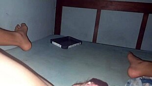 Masturbating with my stepsister's panties, feeling so horny