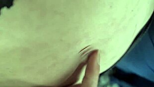 compare my dark navel with skinny white milf's outie in extreme close up!