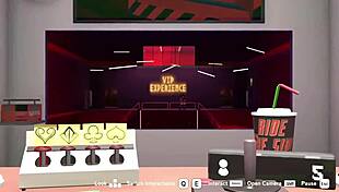 Poppi and Ari in the Heat Nightclub game