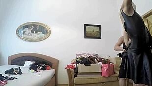 backstage babes in lingerie and leather, no panties, shaking ass and pussy views.