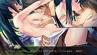 Commander babes fuck both in threesome group