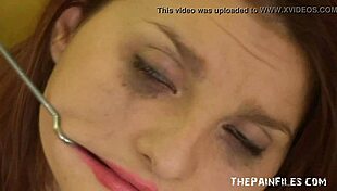 Feeling the bizarre humiliation as the lezdom dominates the teen with a nasty facial.