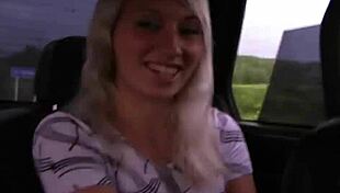 Old guy picks up 18-year-old blonde for public hardcore sex