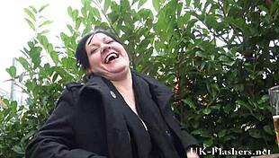 watch andreas flashing and stripping outdoors? daring exhibitionist fun!