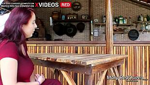 Caught cheating with the waiter, had to please both men?