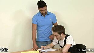 gay students sucking and fucking big cocks in the classroom