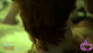 Blonde bookworm's subtle ass licking turns to strap-on fucking with clothes ripped