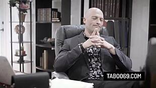 busty councilwoman angela white bent over the office desk, getting doggystyled by a taboo businessman