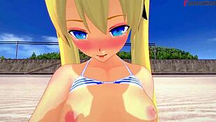 marie rose fucks in bikini on beach