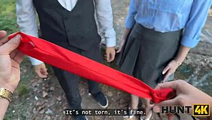 Hey, wanna see a little 18+ redhead flaunt her skills in public?