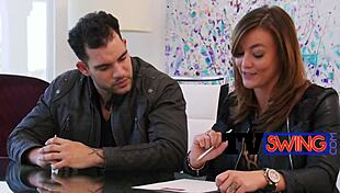 Spoiled swingers moaning loud in group sex! 😍