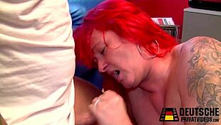 suggestive look at an old redhead girl in high definition amateur setting