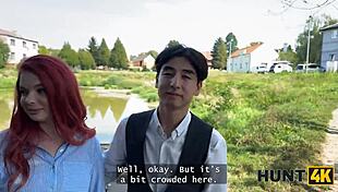 Hey, wanna see a little 18+ redhead flaunt her skills in public?