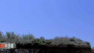 leggy brunette begs for deep anal drilling with toys and dildo outdoors