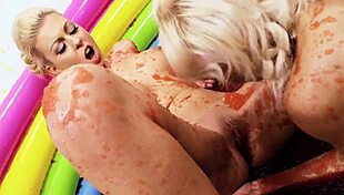 Sapphic Video Featuring Lou Lou And Christine Love Licking Smooth Blonde Vaginas