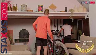 ️ staxus ride me hard two beautiful cyclists know how to have a good time after a ride