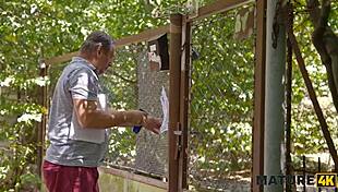 Tall Czech Woman Enjoys Playful Activities In Public With Friends