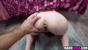 Stuck Step Daughter Anal Fucked Again!