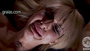 Blond tjej 18+ tål brutal piskning och smärta i extrem bdsm-session